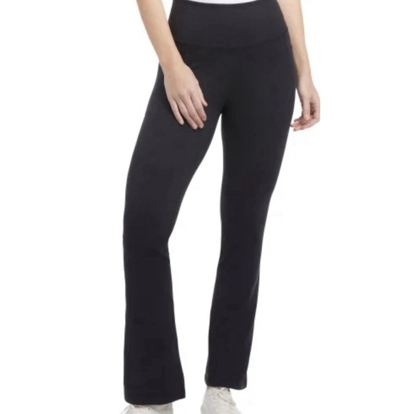 Jockey Pants - Jockey Women's Studio Flare High Rise Yoga Pants, Black, XXL. BY